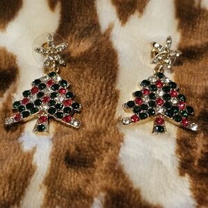 Christmas Tree Earrings NWT